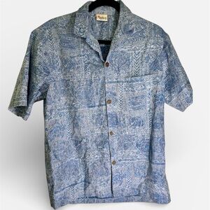 VTG 80's Royal Creations authentic Hawaiian Shirt Tiki Tribal Size M heritage